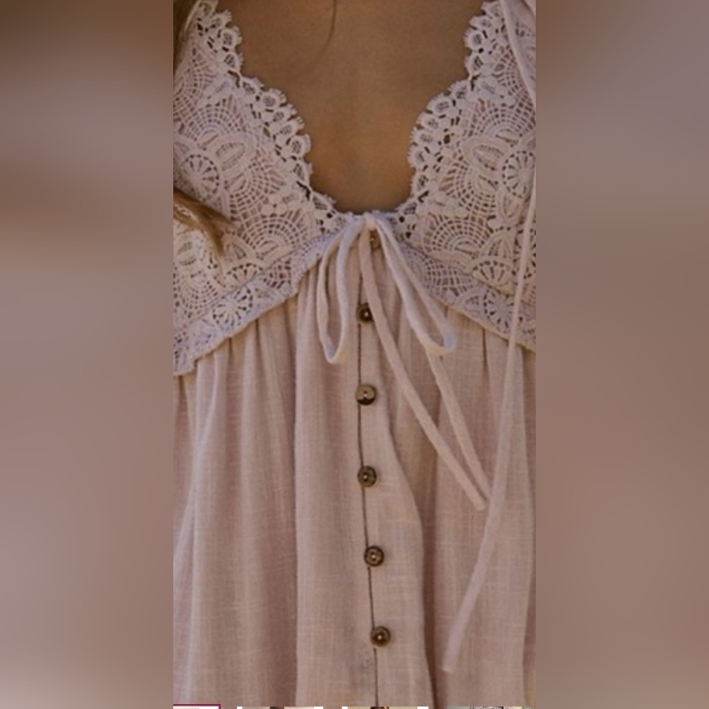 NWOT Free People Summer Struttin' Crochet Dress Size Small - Picture 2 of 7